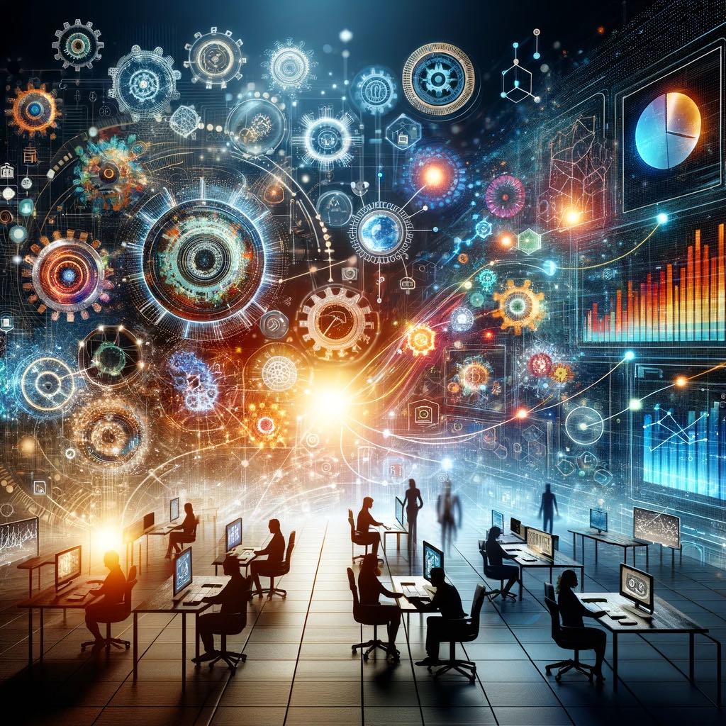 Imagem de inteligencia artificial e tecnologia aplicada a automacao de negocios